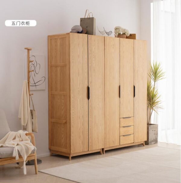 Nordic solid wood wardrobe (ash wood)