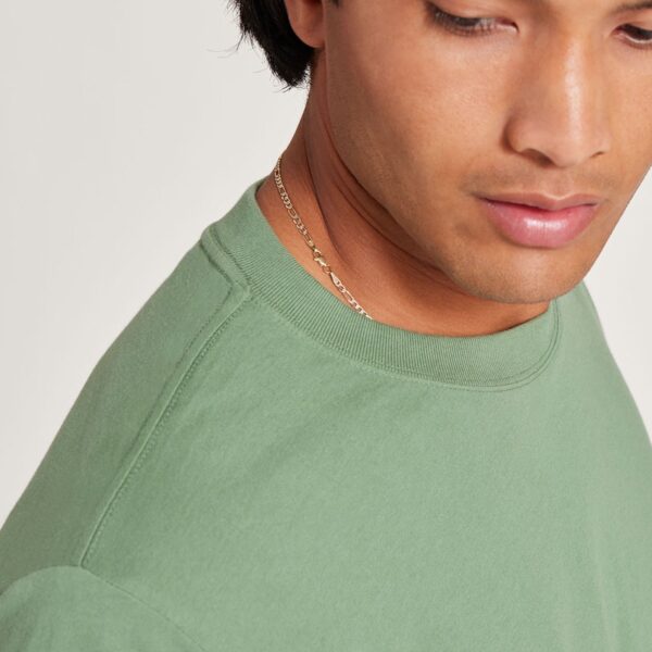 Men's Allgood Cotton Long Sleeve Tee - Hazy Cargo - Image 3