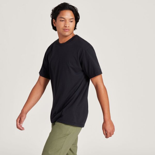 Men's Allgood Cotton Tee - Natural Black - Image 2