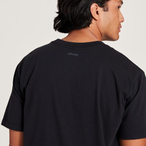 Men's Allgood Cotton Tee - Natural Black - Image 4
